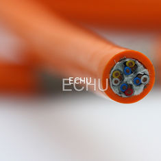 Cáp PUR đặc biệt cho chuỗi kéo EKM71900 cho máy hoặc thiết bị uốn cong thường xuyên màu xám / đen / cam