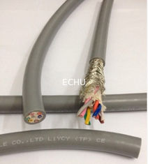 Cáp đặc biệt cho chuỗi kéo TRVVP 12Cx0.75sqmm cho máy hoặc thiết bị uốn cong thường xuyên màu xám / đen / cam