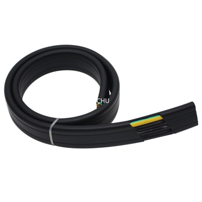 Good price Cáp di chuyển linh hoạt phẳng cho cần cẩu hoặc máy vận chuyển trong áo khoác đen ECHU cáp phẳng YFFB 4G2.5 trực tuyến